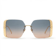 Louis Vuitton Women Square Frame Satin Gold Sunglasses