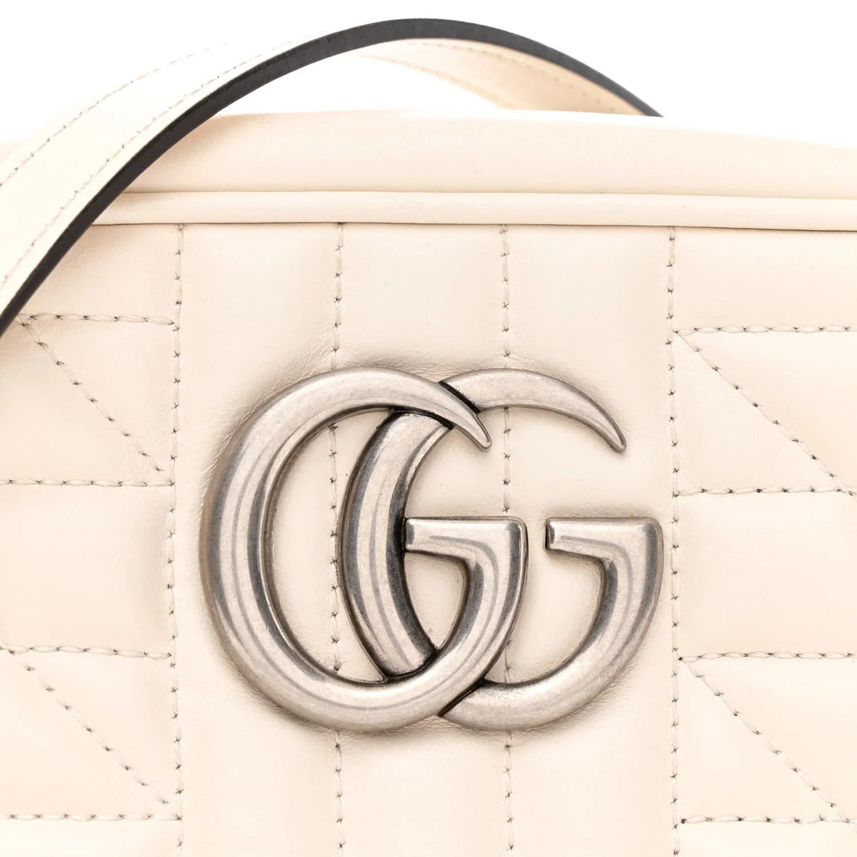 Gucci GG Marmont Camera Bag - White