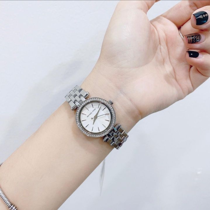 Michael Kors Darci Silver Dial Silver Steel Strap Watch for Women - MK3294