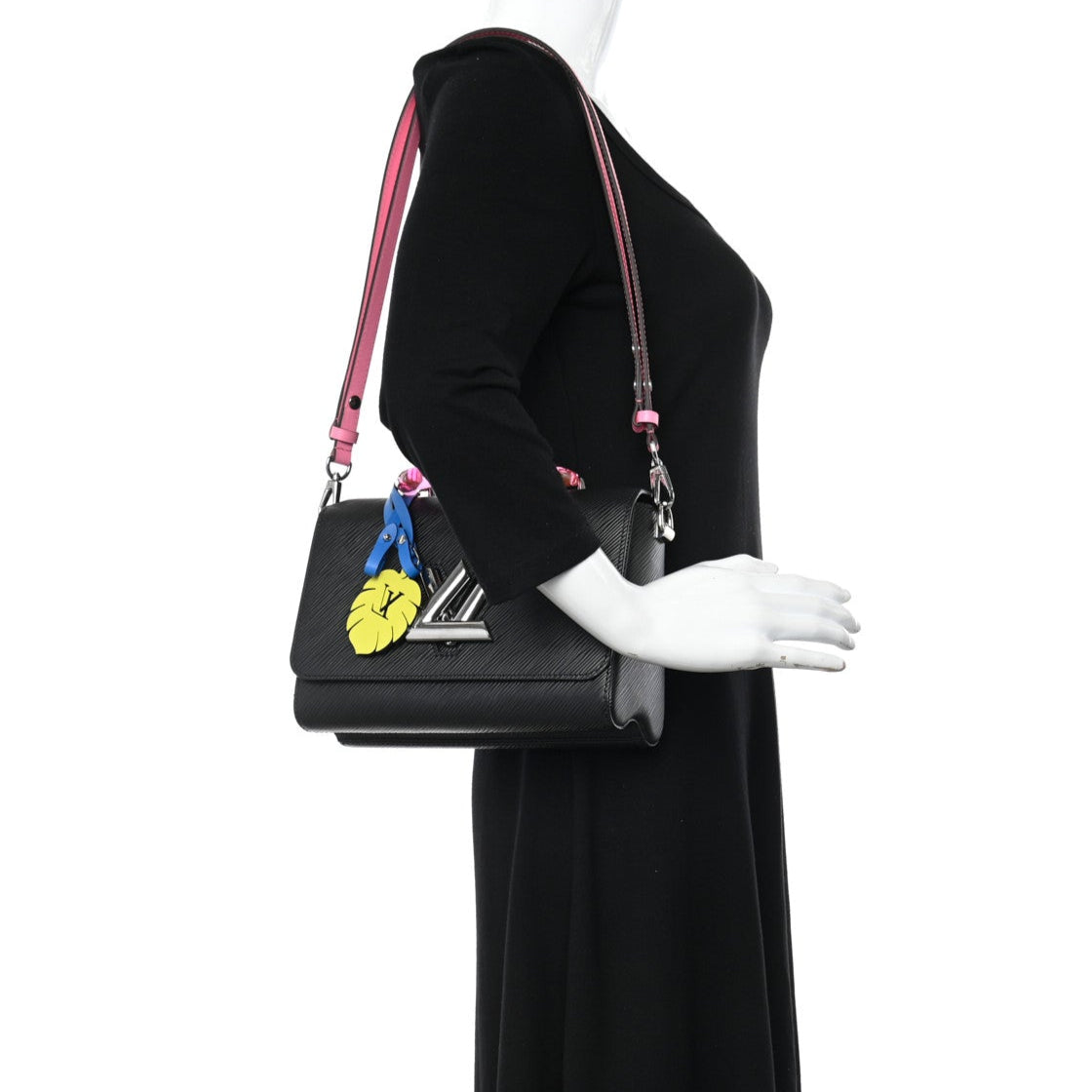 Louis Vuitton Epi Twist MM Shoulder Bag - Black Rose