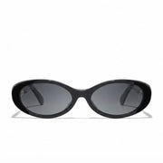 Chanel Women Oval Black Sunglasses CH5565