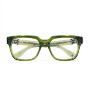 Chrome Hearts Vagillionaire II Square-Frame Dark Olive Green Glasses