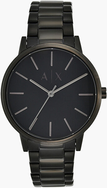 Armani Exchange Cayde Analog Black Dial Black Steel Strap Watch For Men - AX2701