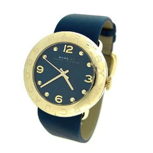 Marc Jacobs Blade Blue Dial Blue Leather Strap Watch for Women - MBM1224