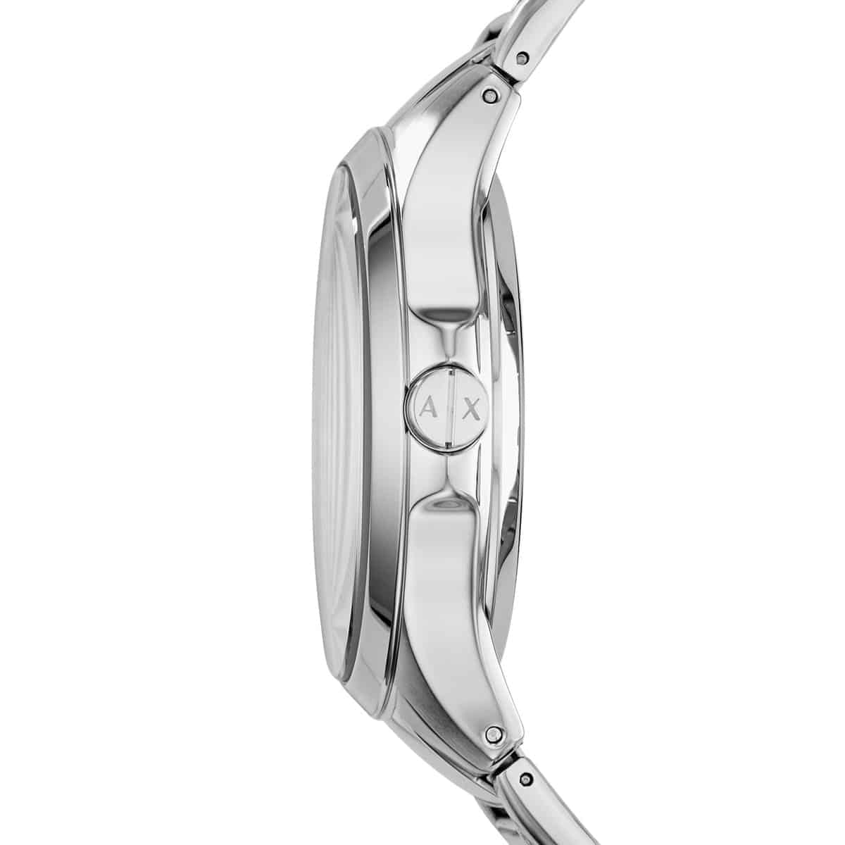 Armani Exchange Hampton Chronograph Blue Dial Silver Steel Strap Watch For Men - AX2178