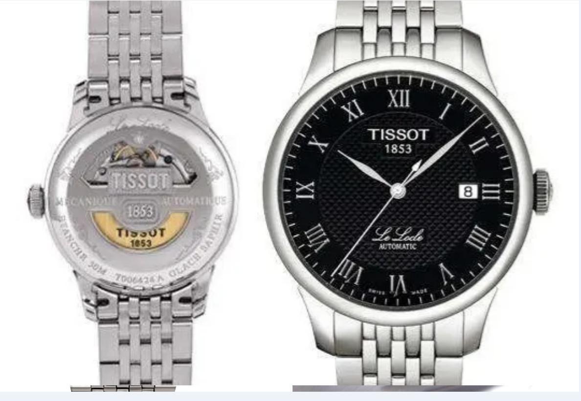 Tissot T Classic Le Locle Powermatic 80 Black Dial Silver Steel Strap Watch For Women - T41.1.483.53