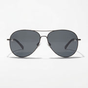 Chanel Women Pilot Titanium & Calfskin Brown Sunglasses