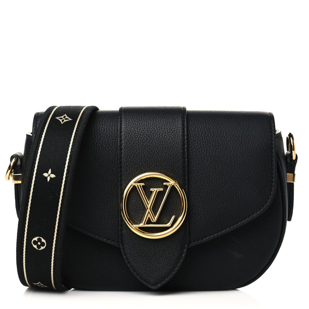 Louis Vuitton LV Pont 9 Soft MM Shoulder Bag - Black