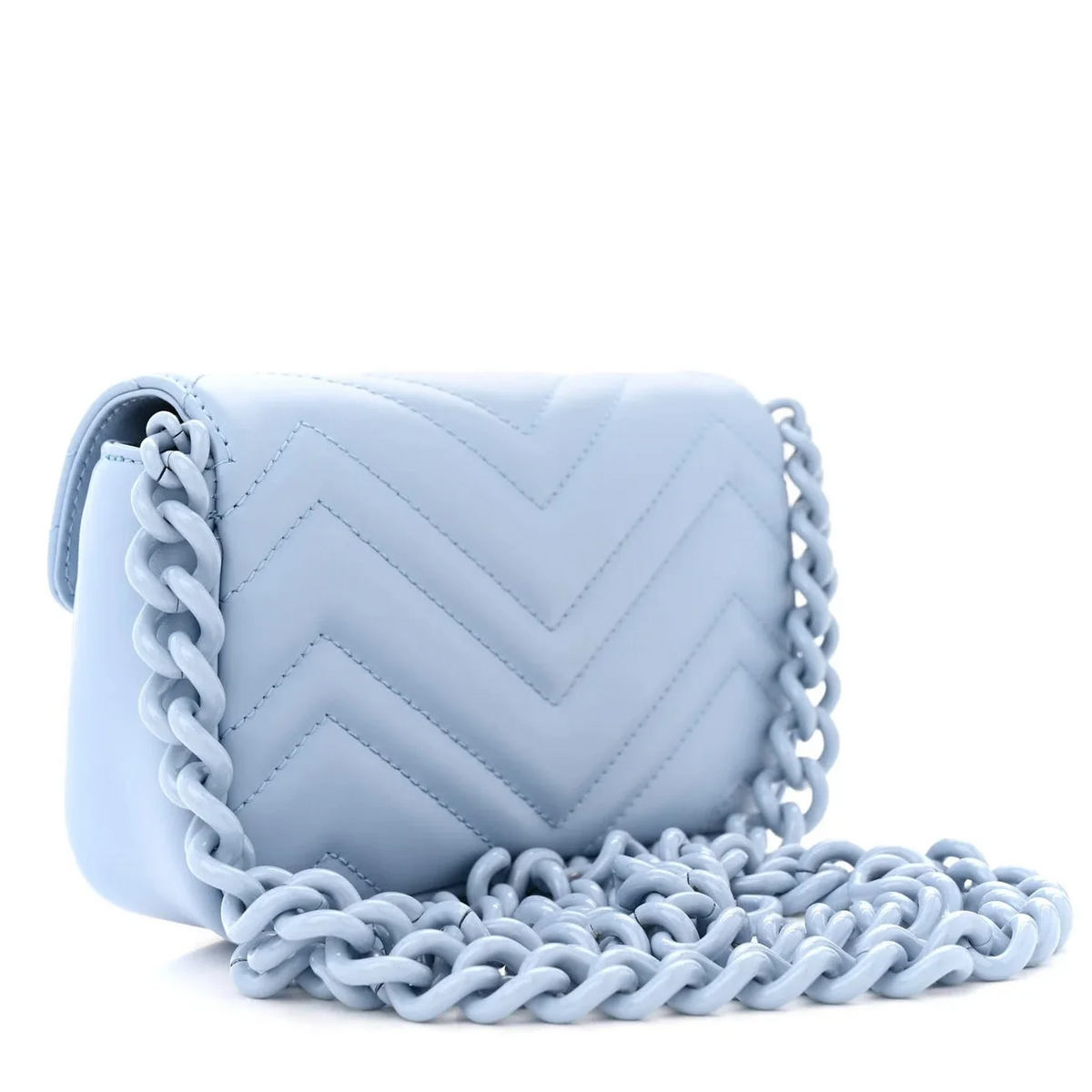 Gucci GG Marmont Chain Belt Bag – Blue