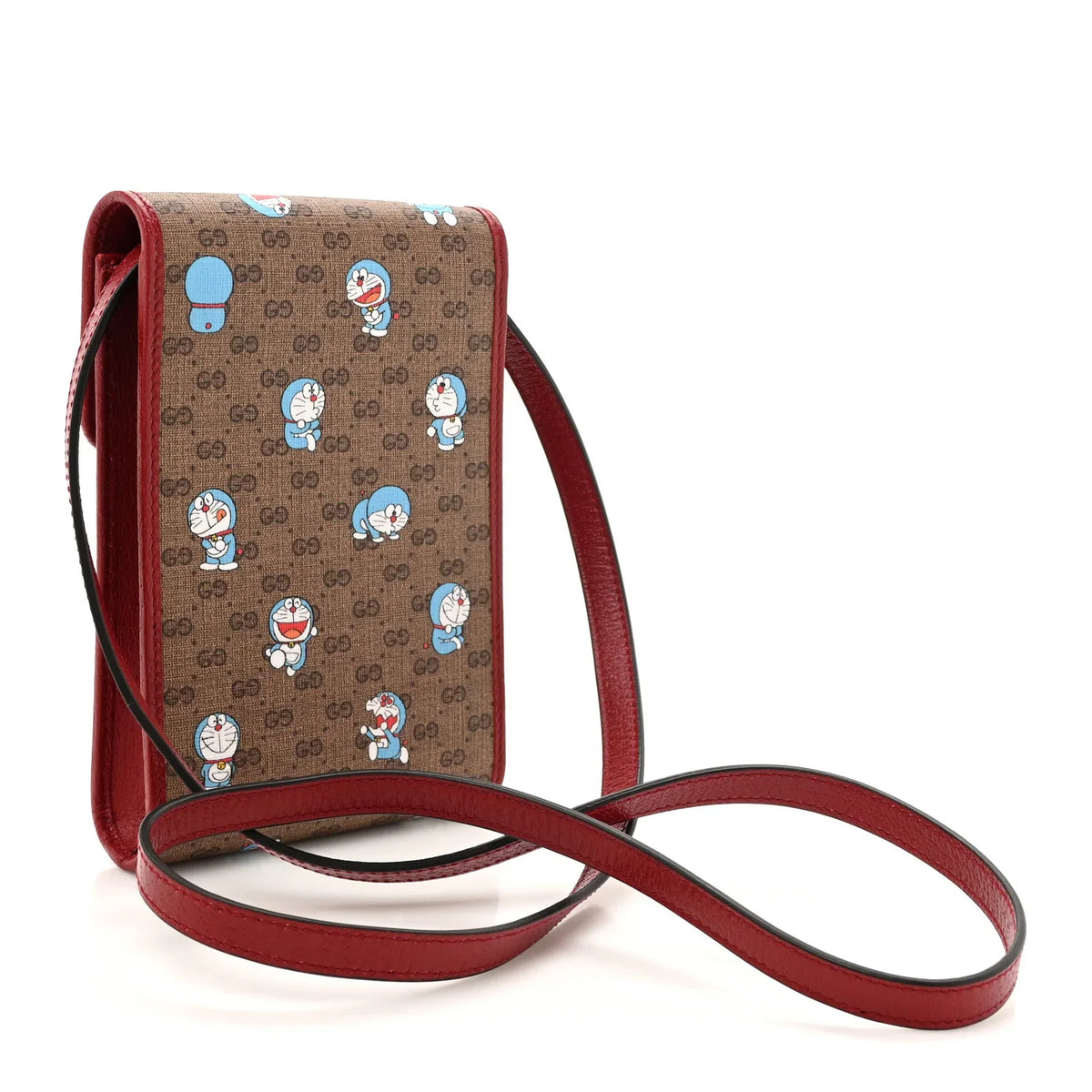 Gucci X Doraemon GG Supreme Crossbody Bag – Brown