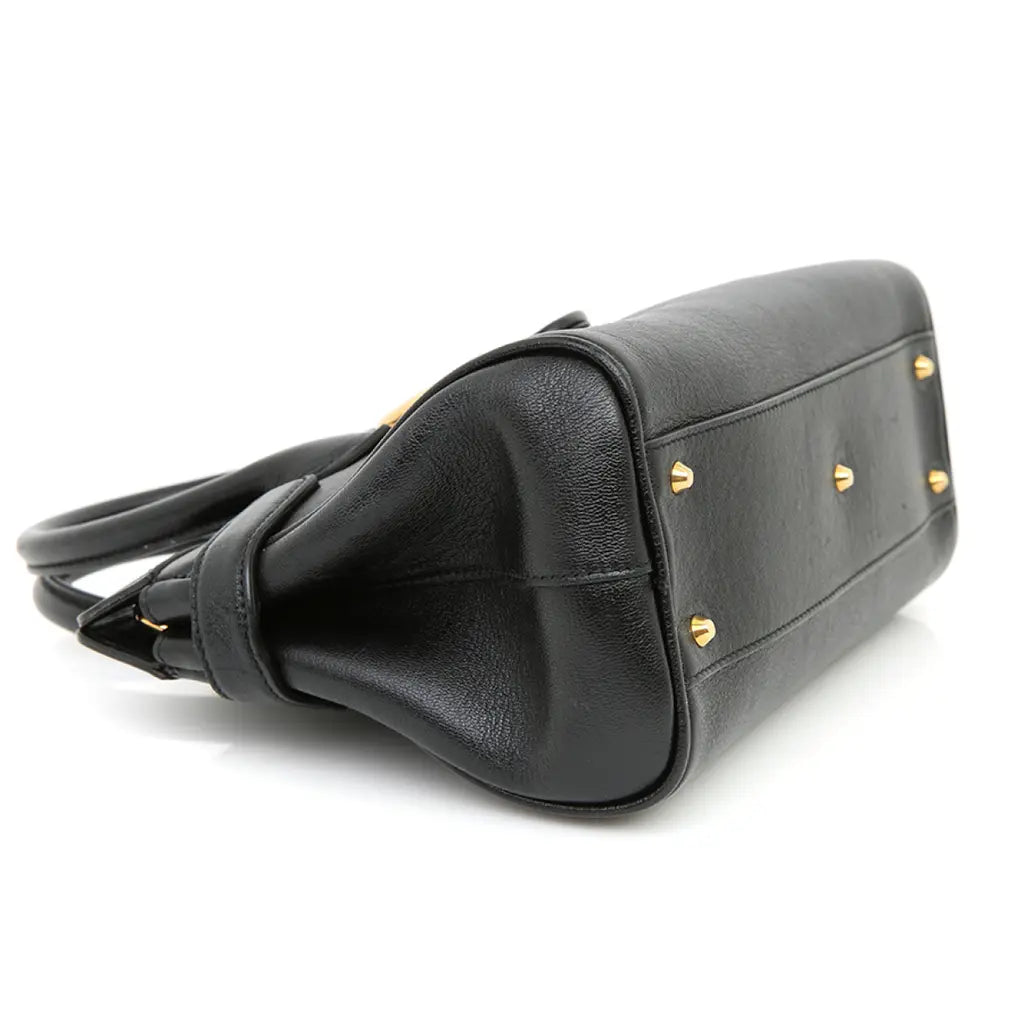 Gucci Small Top Handle Double GG Bag – Black