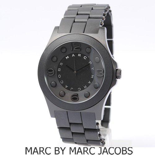 Marc Jacobs Pelly Black Dial Black Silicone Strap Watch for Women - MBM2531