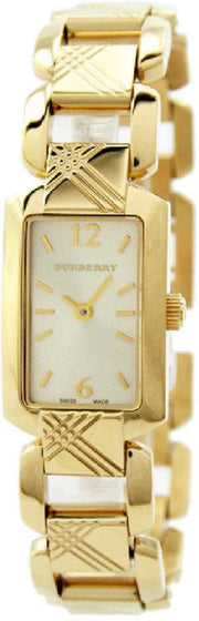 Burberry Heritage Silver Dial Brown Leather Strap Watch for Women - BU4213