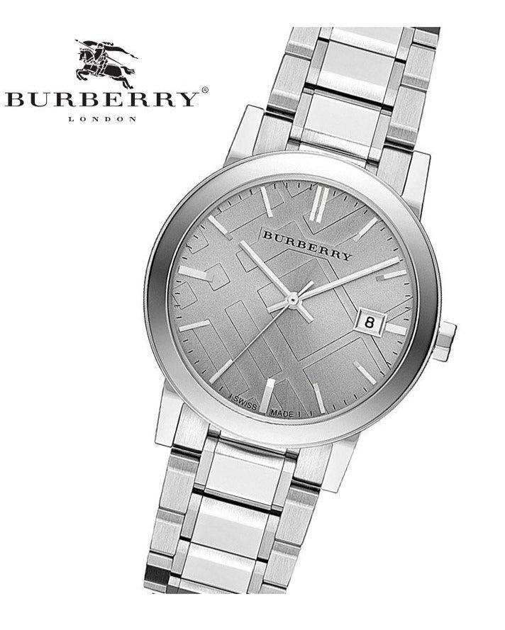 Burberry The City Silver Dial Silver Steel Strap Watch for Women - BU9143