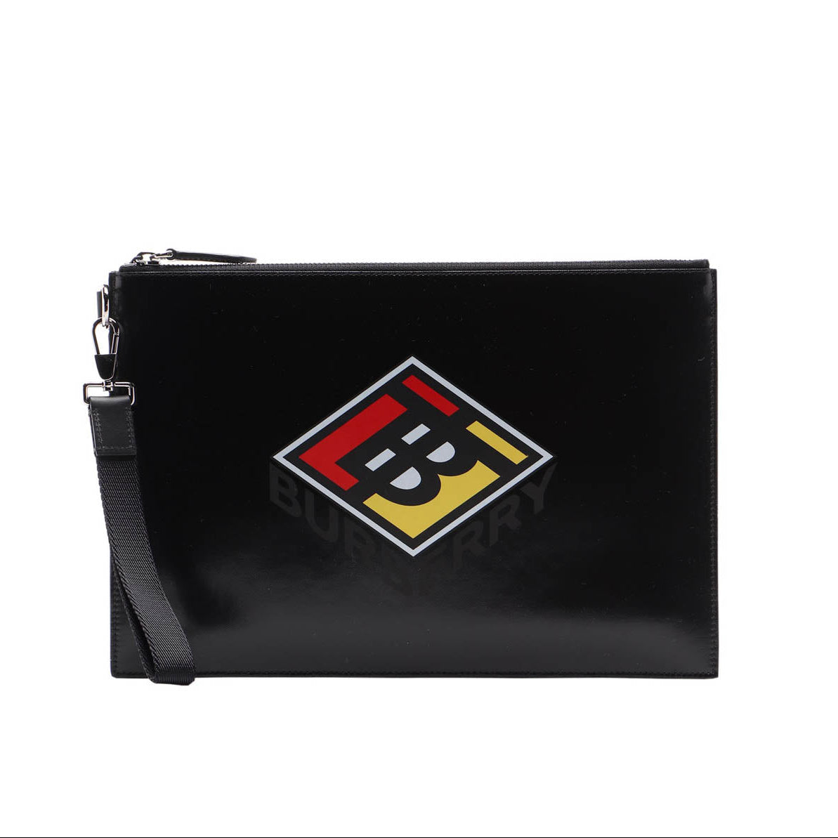 Gucci X Burberry Logo Print Clutch Pouch – Black