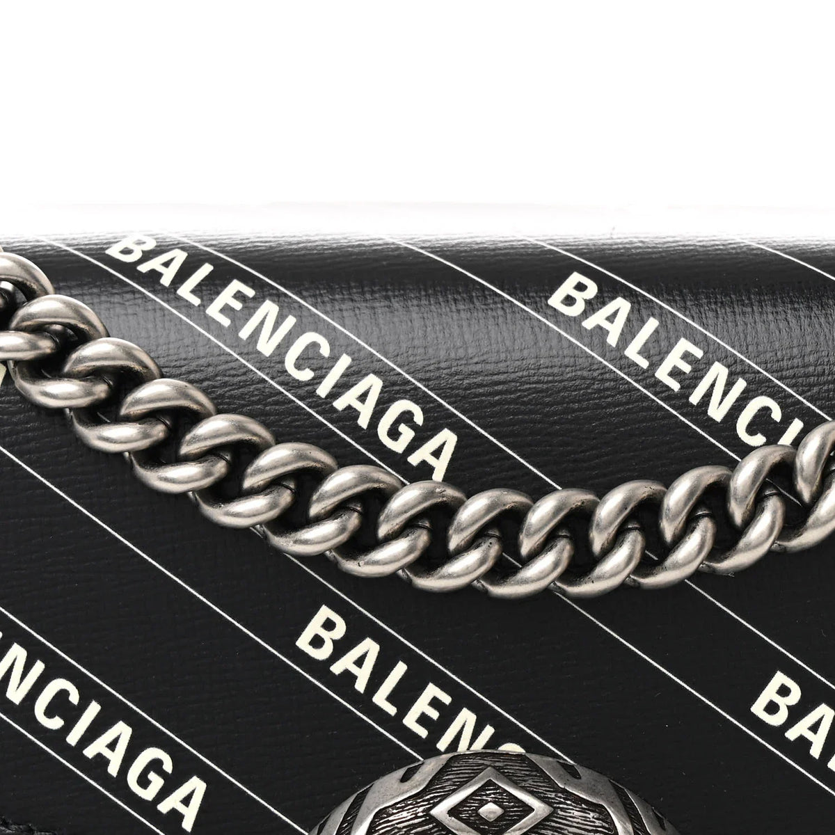 Gucci X Balenciaga Calfskin Small Shoulder Bag – Black