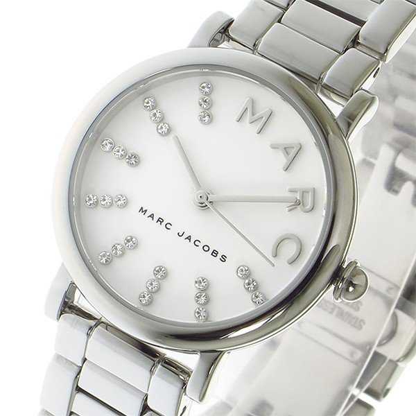 Marc Jacobs Roxy White Dial Silver Steel Strap Watch for Women - MJ3568