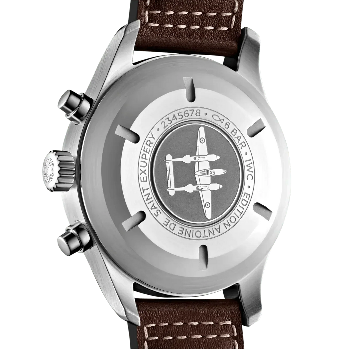 IWC Pilot's Watch Chronograph Edition Brown Dial Brown Leather Strap Watch for Men - IW377713