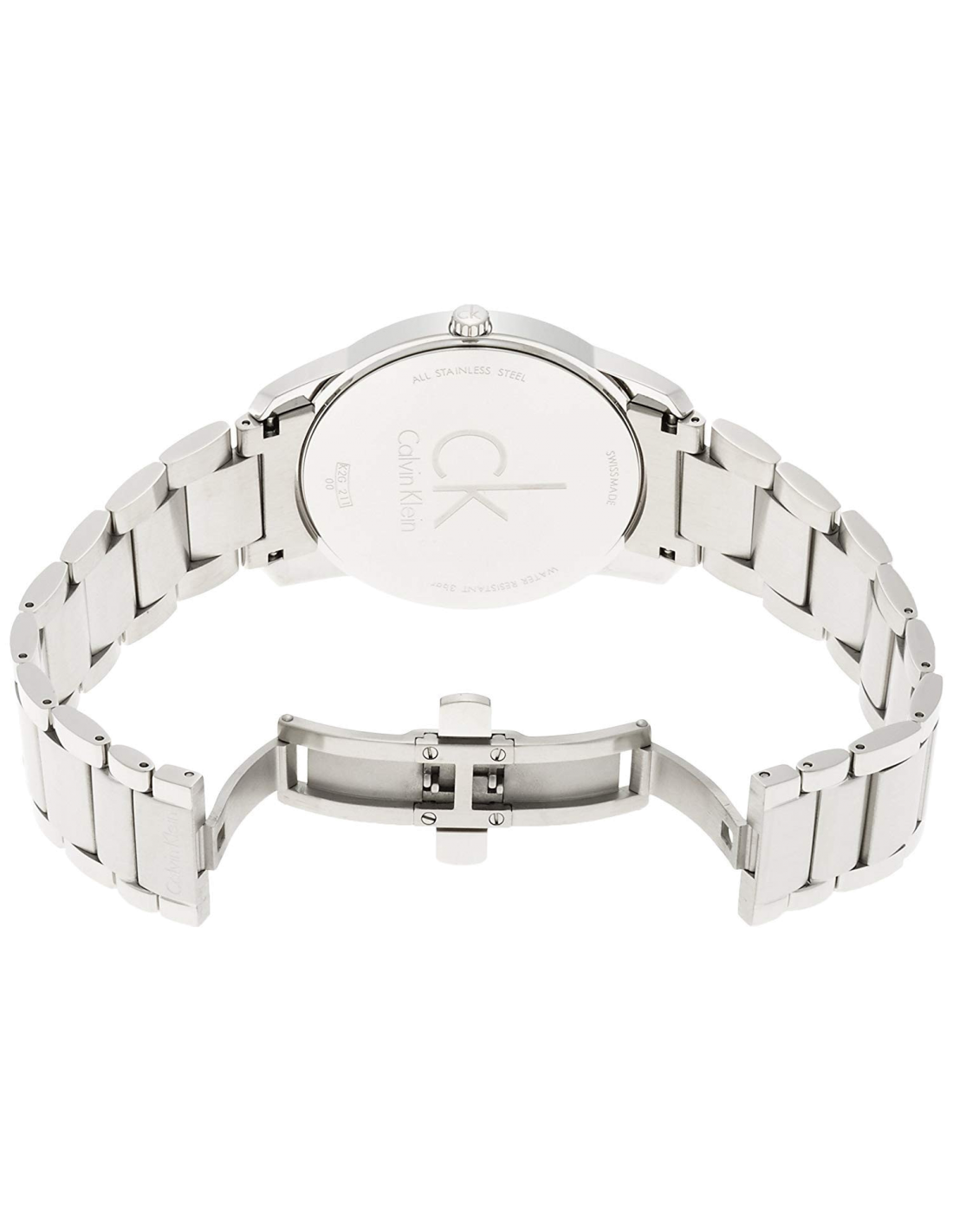Calvin Klein City Black Dial Silver Steel Strap Watch for Men - K2G21161