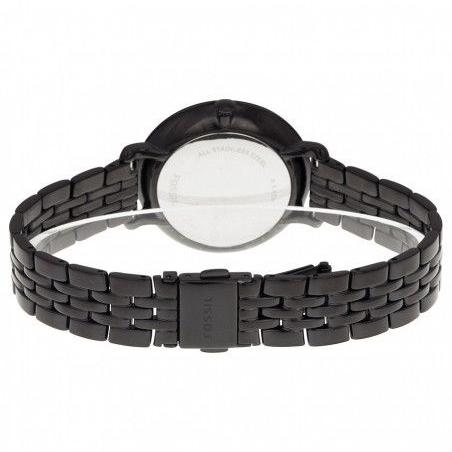 Fossil Jacqueline Black Dial Black Mesh Bracelet Watch for Women - ES3614