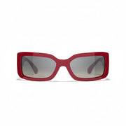 CHANEL Women Rectangle Red Sunglasses CH5526