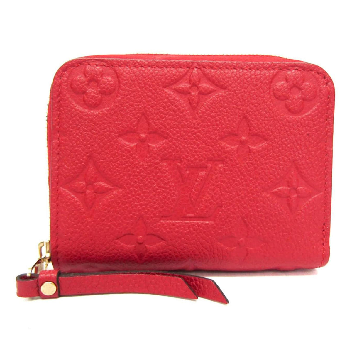 Louis Vuitton Monogram Empreinte Zippy Coin Purse - Red
