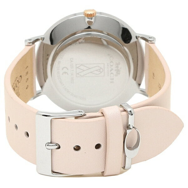 Coach Perry White Dial Pink Leather Strap Watch for Women - 14503128