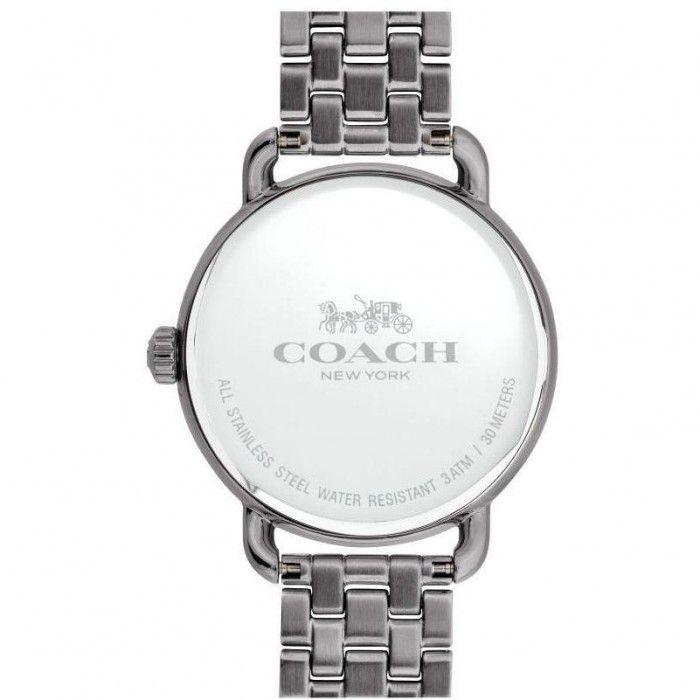 Coach Delancey Black Dial Black Steel Strap Watch For Women - 14502812