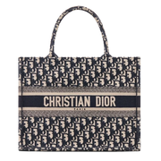 Dior Medium Dior Book Tote - Navy Blue