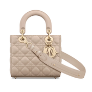 Dior Small Lady Dior Bag - Powder Beige Cannage Lamskin