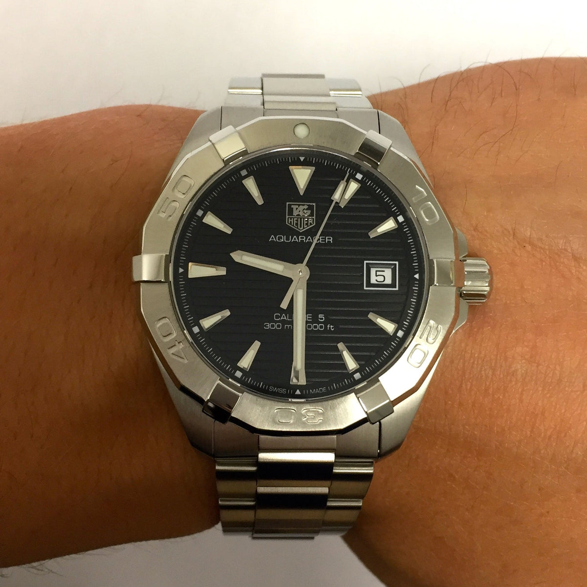 Tag Heuer Aquaracer Black Dial Watch for Men - WAY2110.BA0928