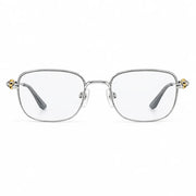 Cartier Unisex Semi-Rimless Square Optical Silver Frames Eyeglasses
