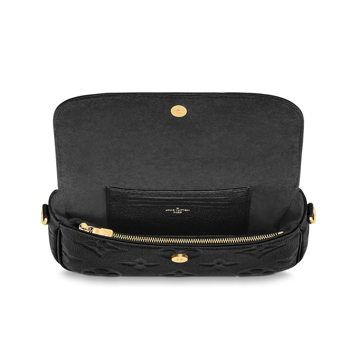 Louis Vuitton Wallet On Chain Ivy Clutch - Black