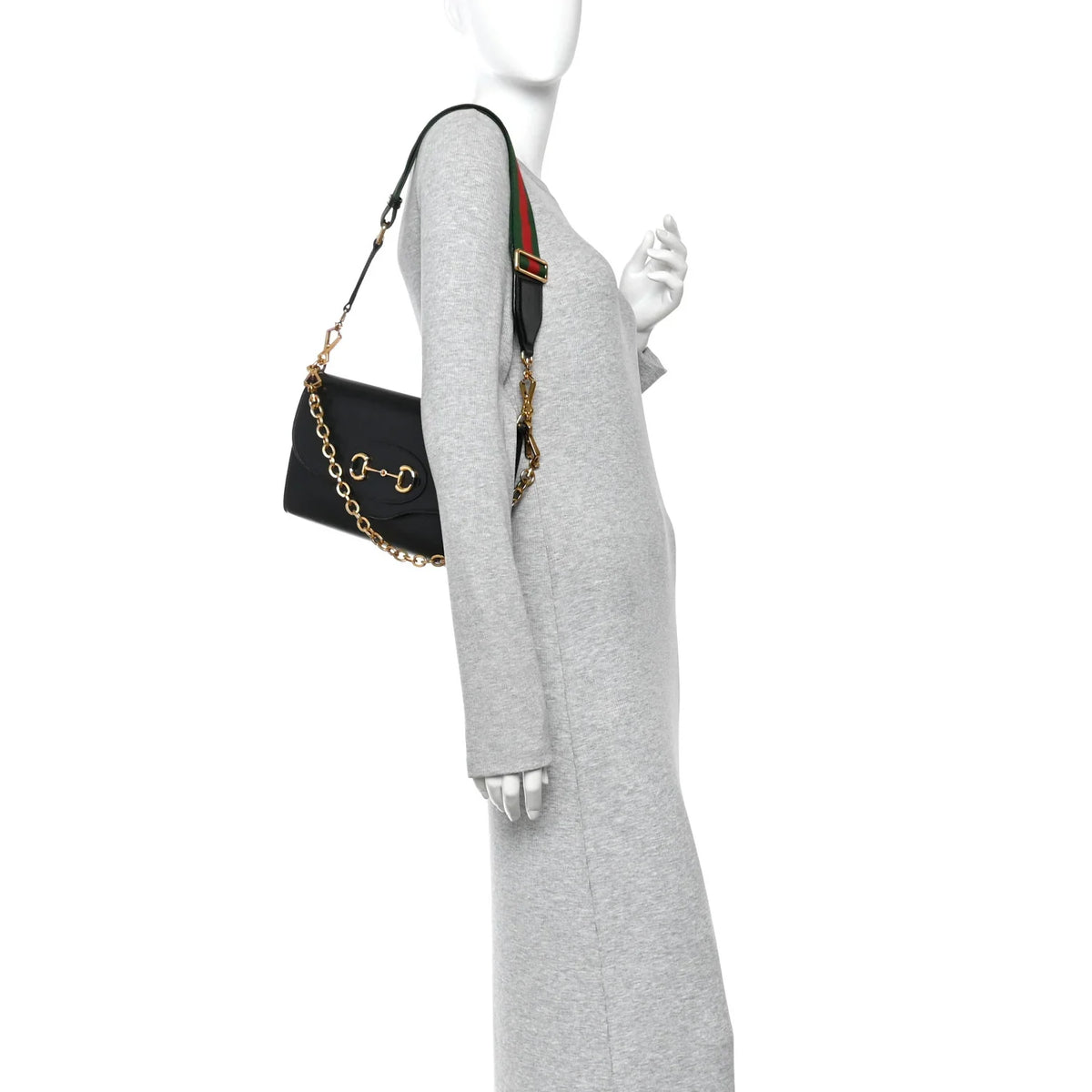 Gucci Azalea Horsebit 1955 Crossbody Bag – Black