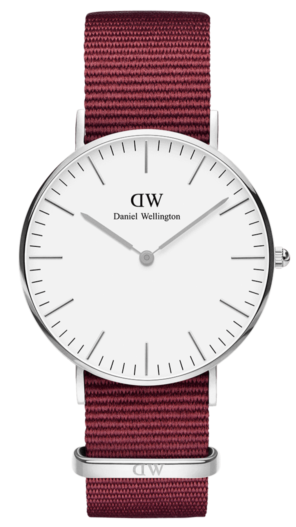 Daniel Wellington Classic Roselyn White Dial Red NATO Strap Watch For Women - DW00100268