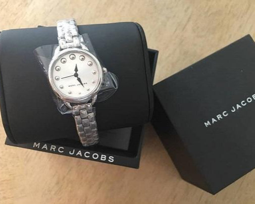 Marc Jacobs Betty White Dial Silver Steel Strap Watch for Women - MJ3497