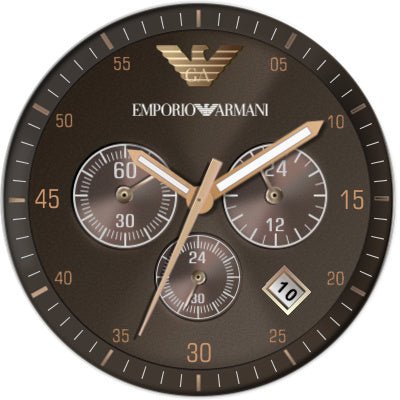 Emporio Armani Sport Chronograph Brown Dial Brown Steel Watch For Men - AR5890