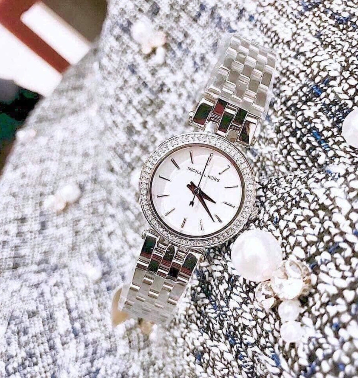 Michael Kors Darci Silver Dial Silver Steel Strap Watch for Women - MK3294