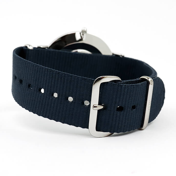 Daniel Wellington Classic Bayswater Black Dial Black NATO Strap Watch For Men - DW00100278