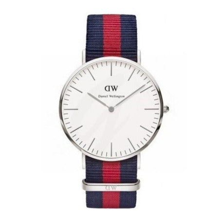 Daniel Wellington Classic Oxford White Dial Two Tone Nylon Strap Watch For Men - DW00100015