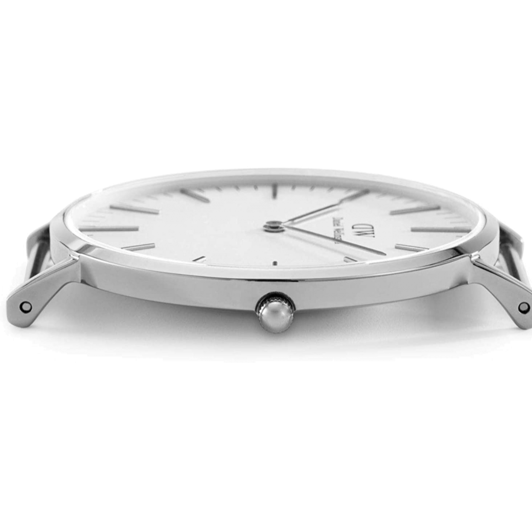 Daniel Wellington Classic Winchester White Dial Two Tone Nylon Strap Watch For Women - DW00100049