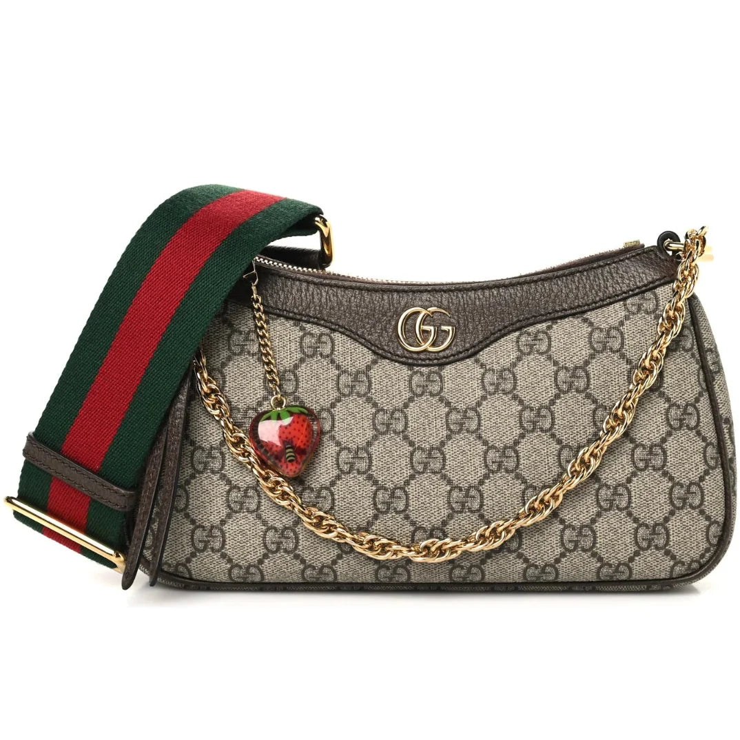 Gucci Ophidia Small Chain Bag - Beige