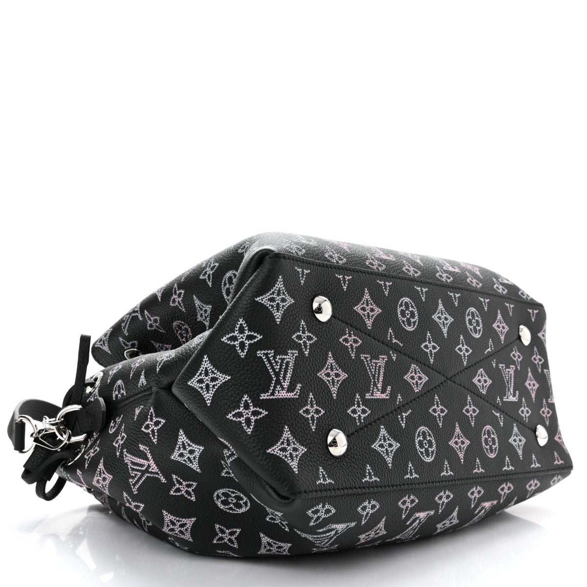 Louis Vuitton Mahina Leather Bella Tote Handbag - Black