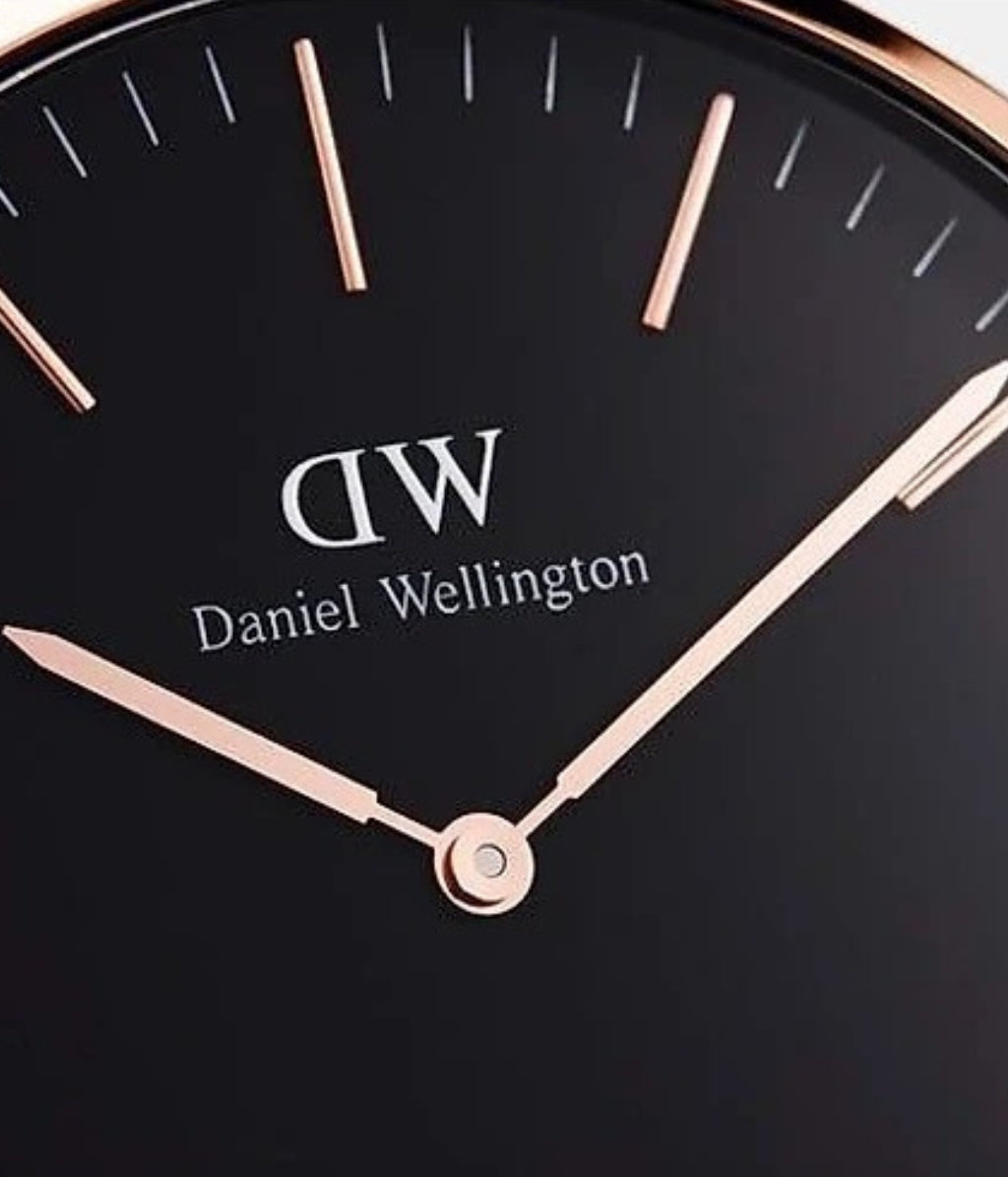 Daniel Wellington Classic Bayswater Black Dial Black NATO Strap Watch For Women - DW00100281