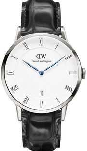  Shop Authentic Daniel Wellington Dapper Reading White Dial Black Leather Strap Watch For Men - DW00100108 - Luxxuri