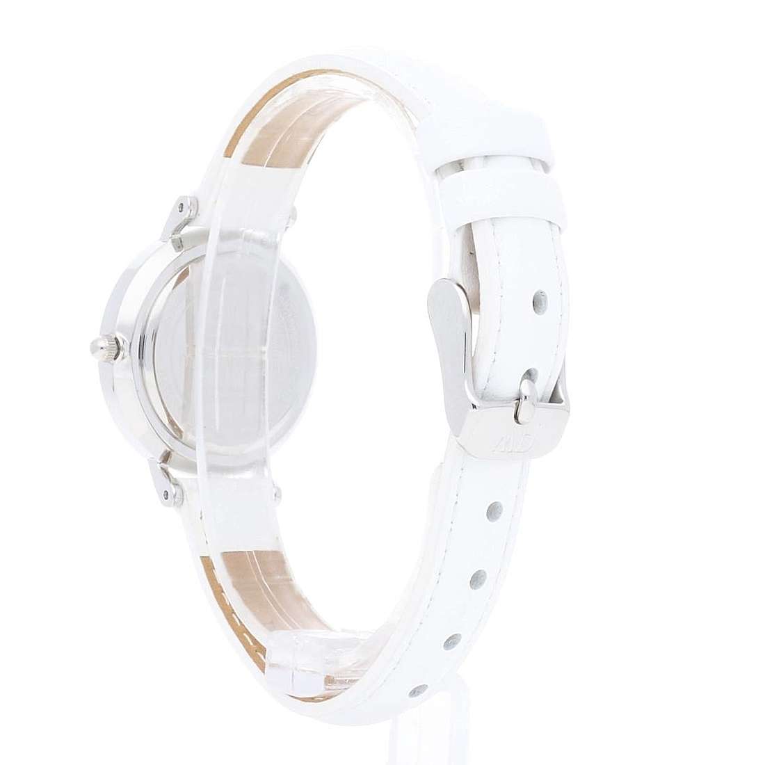 Daniel Wellington Petite Bondi White Dial White Leather Strap Watch For Women - DW00100250