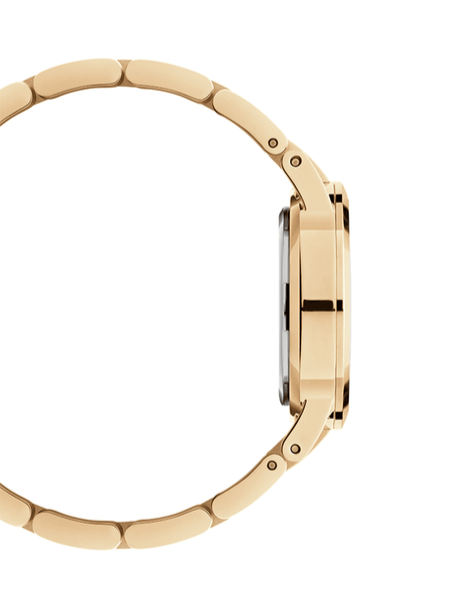 Daniel Wellington Iconic Link Unitone Gold Dial Gold Steel Strap Watch For Women - DW00100403