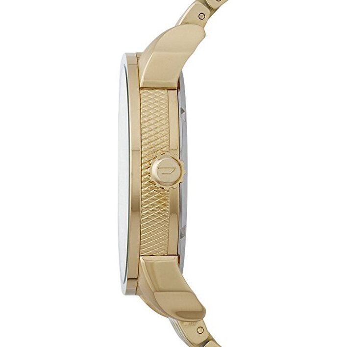 Diesel Mini Daddy Gold Dial Gold Steel Strap Watch For Men - DZ7306