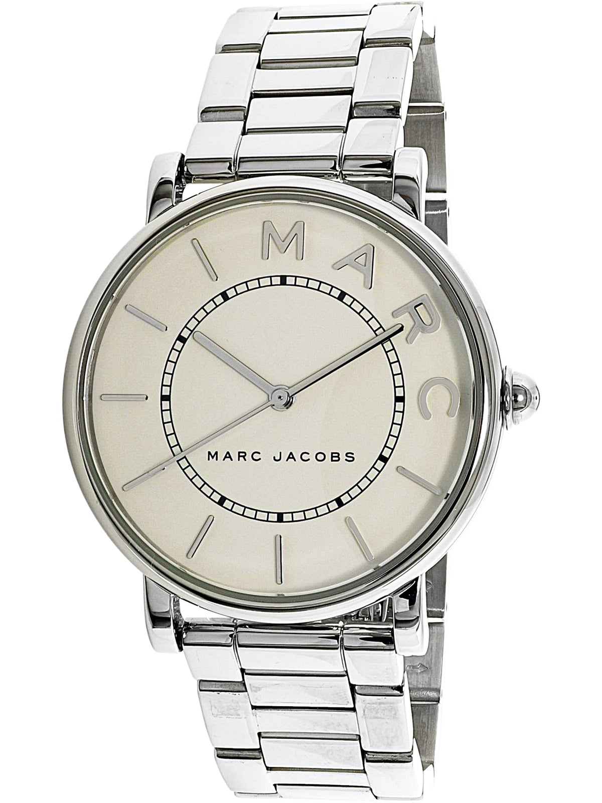 Marc Jacobs Roxy White Dial Silver Steel Strap Watch for Women - MJ3521