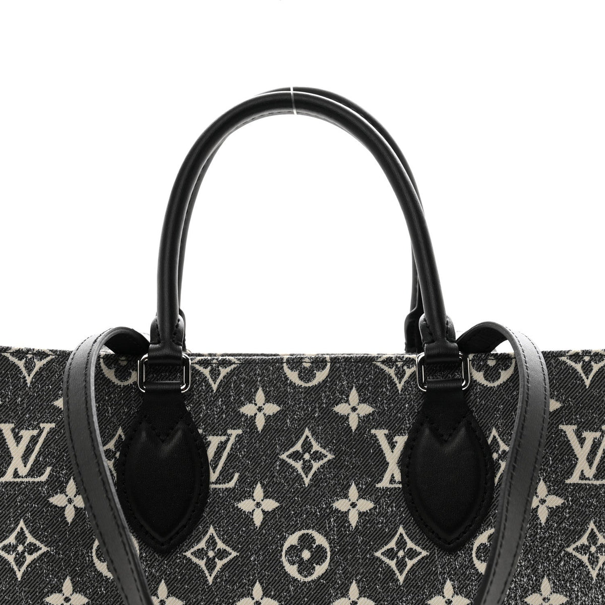Louis Vuitton Monogram Jacquard Denim OnTheGo MM Tote Bag - Black